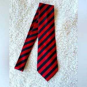 Kailong silk men’s neck tie red black graduation Georgia Louisville
